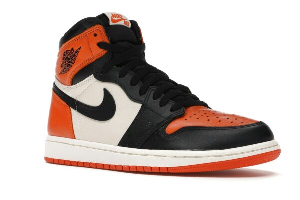 Air Jordan 1 Retro Shattered Backboard (555088-005) – Negro/Vela/Estrella de mar – Cuero abatanado