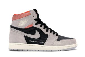 Jordan 1 Retro High Gris Neutro Hipercarmesí – 555088-018