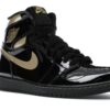 Air Jordan 1 Retro High OG Negro Dorado Metálico (2020) – 555088-032