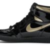 Air Jordan 1 Retro High OG Negro Dorado Metálico (2020) – 555088-032