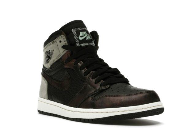 Air Jordan 1 Retro High Light Army Rust Shadow Patina – Zapatillas de cuero negras – 555088-033