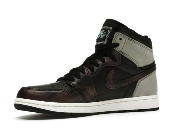 Air Jordan 1 Retro High Light Army Rust Shadow Patina – Zapatillas de cuero negras – 555088-033