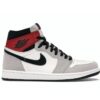 Jordan 1 Retro High Light Gris Humo Blanco Negro Rojo Universitario 555088-126