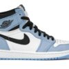 Zapatillas Air Jordan 1 Retro High OG de cuero azul universitario – 555088-134