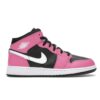 Jordan 1 Mid Pinksicle (GS) 555112-002 Negro/Blanco-Pinksicle