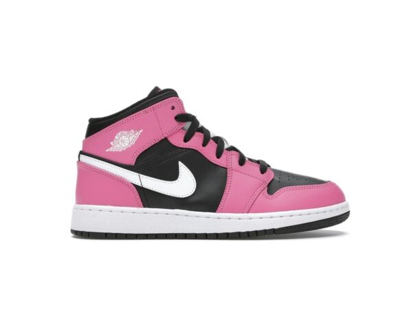 Jordan 1 Mid Pinksicle (GS) 555112-002 Negro/Blanco-Pinksicle