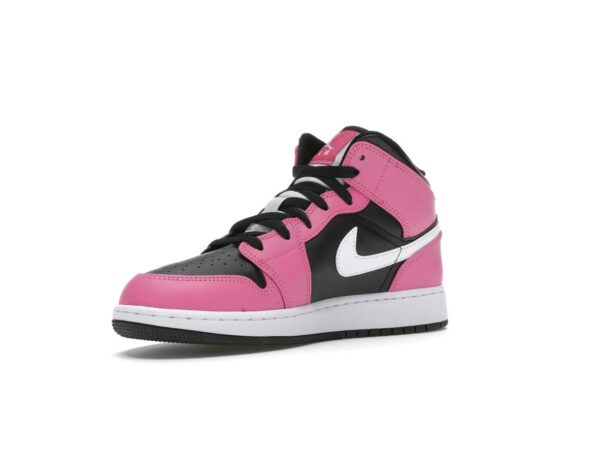 Jordan 1 Mid Pinksicle (GS) 555112-002 Negro/Blanco-Pinksicle