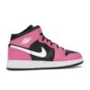 Jordan 1 Mid Pinksicle (GS) 555112-002 Negro/Blanco-Pinksicle
