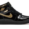Jordan 1 Retro High Negro Dorado Metálico (2020) GS – 575441-032