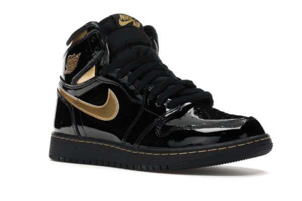 Jordan 1 Retro High Negro Dorado Metálico (2020) GS – 575441-032