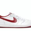 Air Jordan 1 Retro Low Blanco Rojo Universitario (705329-101)