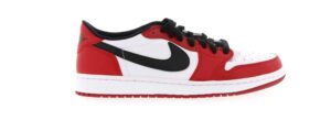 Jordan 1 Retro Low Chicago (2016) – 705329-600 – Combinación de colores OG Chicago Bulls – Totalmente de cuero