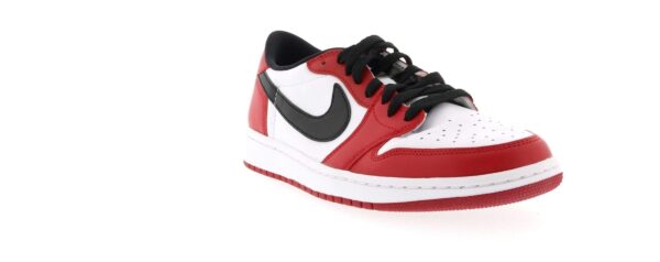 Jordan 1 Retro Low Chicago (2016) – 705329-600 – Combinación de colores OG Chicago Bulls – Totalmente de cuero