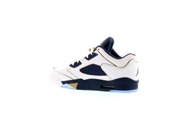 Jordan 5 Retro Low Dunk From Above Blanco Dorado Metálico Azul Marino Medianoche 819171-135