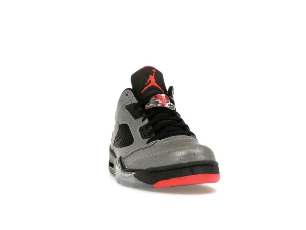 Zapatillas Air Jordan 5 Retro Low Neymar reflectantes plateadas y negras (846315-025)