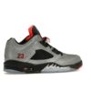 Zapatillas Air Jordan 5 Retro Low Neymar reflectantes plateadas y negras (846315-025)