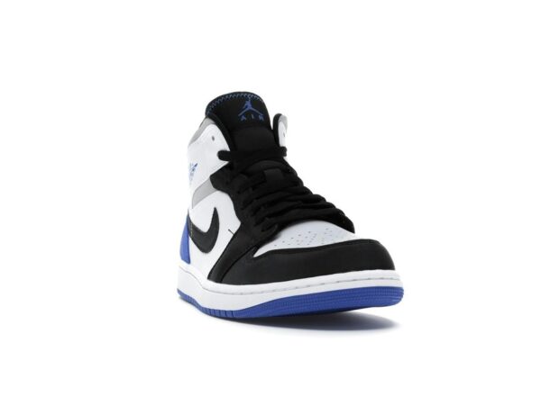 Air Jordan 1 Mid SE Royal Black Toe (852542-102) Blanco/Negro/Hiperreal