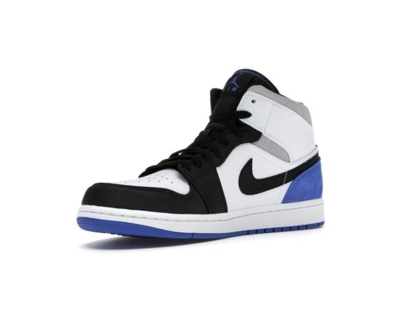 Air Jordan 1 Mid SE Royal Black Toe (852542-102) Blanco/Negro/Hiperreal