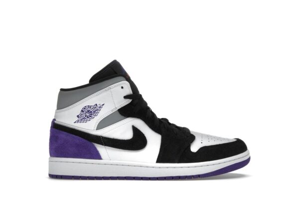 Air Jordan 1 Mid SE Morado Blanco Negro Llamarada Solar Claro Morado Universitario 852542-105