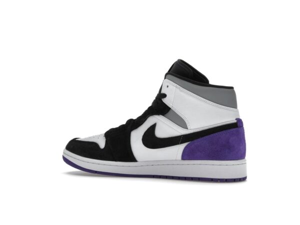 Air Jordan 1 Mid SE Morado Blanco Negro Llamarada Solar Claro Morado Universitario 852542-105