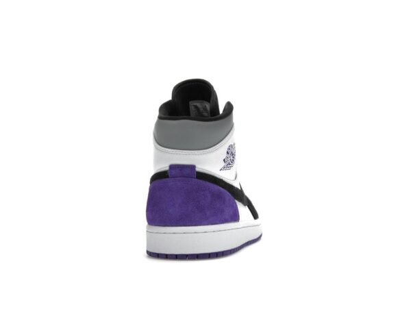 Air Jordan 1 Mid SE Morado Blanco Negro Llamarada Solar Claro Morado Universitario 852542-105