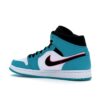 Air Jordan 1 Mid South Beach Turbo Verde Negro Hiperrosa Naranja Cáscara 852542-306