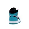 Air Jordan 1 Mid South Beach Turbo Verde Negro Hiperrosa Naranja Cáscara 852542-306