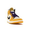 Jordan 1 Mid SE Lakers University Gold Black Pale Ivory Court Purple Sail
