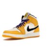 Jordan 1 Mid SE Lakers University Gold Black Pale Ivory Court Purple Sail