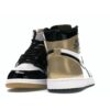 Zapatillas Air Jordan 1 Retro High Gold Top 3 (861428-001) en negro y dorado metalizado