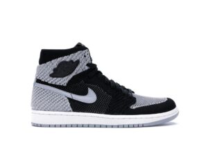 Air Jordan 1 Retro High Flyknit Shadow Negro Gris Lobo Blanco 919704-003