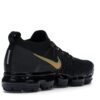 Nike Air VaporMax 2 Flyknit para mujer, color negro y dorado metalizado – 942843-012