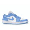 Jordan 1 Low UNC AO9944-441 para mujer, color azul universitario y blanco