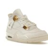 Jordan 4 Retro de piel en dorado metalizado para mujer – AQ9129-170