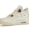 Jordan 4 Retro de piel en dorado metalizado para mujer – AQ9129-170