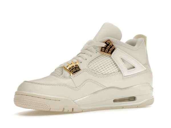 Jordan 4 Retro de piel en dorado metalizado para mujer – AQ9129-170