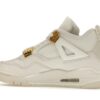 Jordan 4 Retro de piel en dorado metalizado para mujer – AQ9129-170