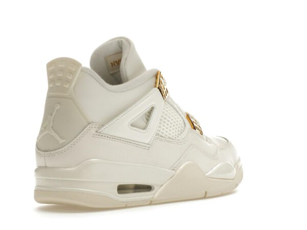 Jordan 4 Retro de piel en dorado metalizado para mujer – AQ9129-170