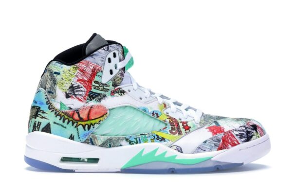 Jordan 5 Retro Wings – AV2405-900 Blanco/Verde (lanzamiento en septiembre de 2018)