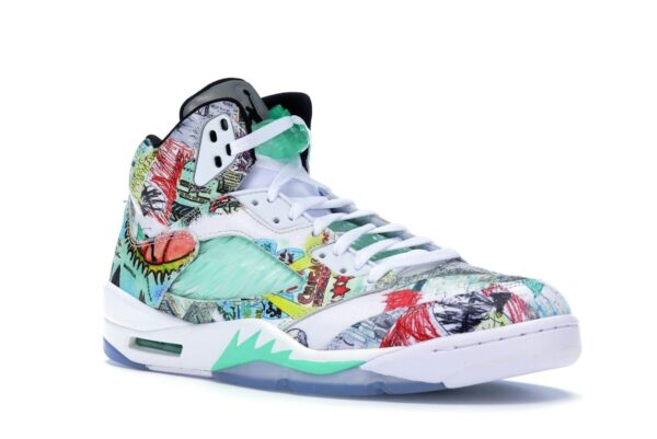 Jordan 5 Retro Wings – AV2405-900 Blanco/Verde (lanzamiento en septiembre de 2018)