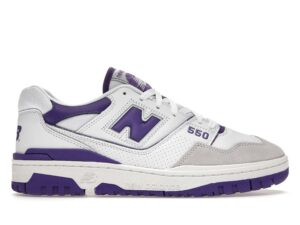 Zapatillas New Balance 550 blancas y moradas – BB550WR1