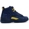 Jordan 12 Retro Michigan BQ3180-407 College Navy Amarillo Zapatillas para hombre