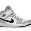 Jordan 1 Mid Gris Ahumado Claro (Mujer) – BQ6472-015