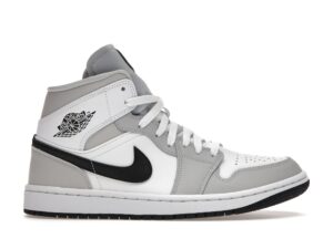 Jordan 1 Mid Gris Ahumado Claro (Mujer) – BQ6472-015