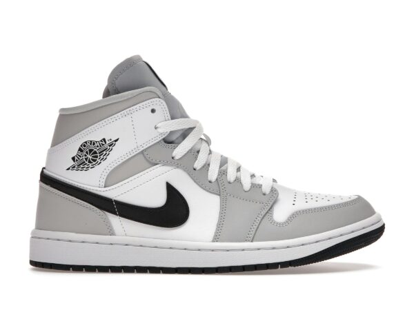 Jordan 1 Mid Gris Ahumado Claro (Mujer) – BQ6472-015