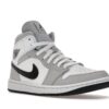 Jordan 1 Mid Gris Ahumado Claro (Mujer) – BQ6472-015