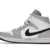 Jordan 1 Mid Gris Ahumado Claro (Mujer) – BQ6472-015