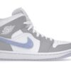 Jordan 1 Mid Wolf Grey Aluminum (Mujer) – BQ6472-105