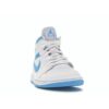 Air Jordan 1 Mid UNC para mujer BQ6472-114 Blanco/Azul oscuro
