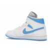 Air Jordan 1 Mid UNC para mujer BQ6472-114 Blanco/Azul oscuro
